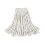 Boardwalk Cut-End Wet Mop Head, Cotton, No. 24, White 12/Carton (BWK2024CCT) View Product Image