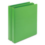Samsill Earth's Choice Plant-Based Durable Fashion View Binder, 3 Rings, 1" Capacity, 11 x 8.5, Lime, 2/Pack