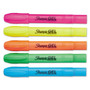 Sharpie Gel Highlighters, Assorted Ink Colors, Bullet Tip, Assorted Barrel Colors, 5/Set