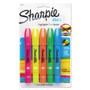 Sharpie Gel Highlighters, Assorted Ink Colors, Bullet Tip, Assorted Barrel Colors, 5/Set