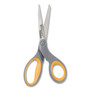 Westcott Titanium Bonded Scissors, 8" Long, 3.5" Cut Length, Gray/Yellow Straight Handle (ACM13529) View Product Image