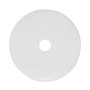 Boardwalk Polishing Floor Pads, 20" Diameter, White, 5/Carton