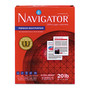 Navigator Premium Multipurpose Copy Paper, 97 Bright, 20 lb Bond Weight, 8.5 x 11, White, 500 Sheets/Ream, 10 Reams/Carton (SNANMP1120) View Product Image