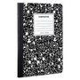 Universal Composition Book, Wide/Legal Rule, Black Marble Cover, (100) 9.75 x 7.5 Sheets UNV20930 View Product Image
