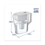 Brita Small 6-Cup Water Filter Pitcher with 1 Standard Filter, Denali, White