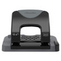 Swingline 20-Sheet SmartTouch Two-Hole Punch, 9/32" Holes, Black/Gray