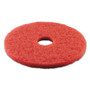 Boardwalk Buffing Floor Pads, 20" Diameter, Red, 5/Carton (BWK4020RED) View Product Image