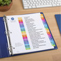 Avery Customizable Table of Contents Ready Index Multicolor Dividers, 26-Tab, A to Z, 11 x 8.5, White, 6 Sets