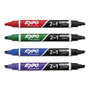 EXPO 2-in-1 Dry Erase Markers, Fine/Broad Chisel Tips, Assorted Primary Colors, 4/Pack
