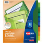 Avery Big Tab Insertable 2-Pocket Dividers - 8 x Divider(s) - 8 - 8 Tab(s)/Set - 9.3" Divider Width x 11.25" Divider Length - 3 Hole Punched