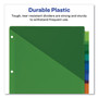 Avery Insertable Big Tab Plastic 2-Pocket Dividers, 8-Tab, 11.13 x 9.25, Assorted, 1 Set (AVE11907) View Product Image