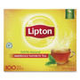 Lipton Tea Bags, Black, 100/Box (LIP291) View Product Image