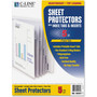 C-Line Sheet Protectors with Index Tabs, Heavy, Clear Tabs, 2", 11 x 8.5, 5/Set