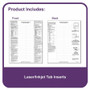 C-Line Sheet Protectors with Index Tabs, Heavy, Clear Tabs, 2", 11 x 8.5, 5/Set