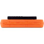 Saunders DeskMate II with Calculator, 0.5" Clip Capacity, Holds 8.5 x 11 Sheets, Hi-Vis Orange