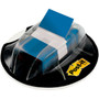 Post-it Flags in Desk Grip Dispenser - 200 - 1" Flag/Note Width x 1 3/4" Flag/Note Length - Rectangle - Unruled - Blue
