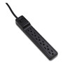 NXT Technologies Surge Protector, 6 AC Outlets, 4 ft Cord, 600 J, Black
