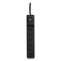 NXT Technologies Surge Protector, 6 AC Outlets, 4 ft Cord, 600 J, Black