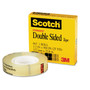 Scotch Double-Sided Tape, 1" Core, 0.5" x 75 ft, Clear