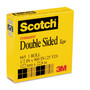 Scotch Double-Sided Tape, 1" Core, 0.5" x 75 ft, Clear