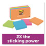 Post-it Notes Super Sticky Pads in Energy Boost Collection Colors, 3" x 3", 90 Sheets/Pad, 12 Pads/Pack (MMM65412SSUC) View Product Image