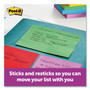 Post-it Notes Super Sticky Pads in Playful Primary Collection Colors, Note Ruled, 4" x 4", 90 Sheets/Pad, 6 Pads/Pack