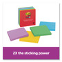Post-it Notes Super Sticky Pads in Playful Primary Collection Colors, Note Ruled, 4" x 4", 90 Sheets/Pad, 6 Pads/Pack