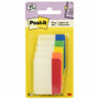 Post-it Tabs - Write-on Tab(s) - 2" Tab Width - Red, Orange, Yellow, Green, Blue Tab(s) - Removable, Durable, Repositionable, Customizable, Writable, Wear Resistant, Tear Resistant