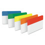 Post-it Tabs Solid Color Tabs, 1/5-Cut, Assorted Colors, 2" Wide, 30/Pack