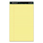 TOPS Docket Ruled Perforated Pads, Wide/Legal Rule, 50 Canary-Yellow 8.5 x 14 Sheets, 12/Pack