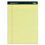 TOPS Docket Ruled Perforated Pads, Wide/Legal Rule, 50 Canary-Yellow 8.5 x 11.75 Sheets, 6/Pack