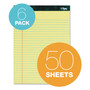 TOPS Docket Ruled Perforated Pads, Wide/Legal Rule, 50 Canary-Yellow 8.5 x 11.75 Sheets, 6/Pack