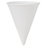 SOLO Cone Water Cups, 4 oz, Paper, White, 200/Bag, 25 Bags/Carton