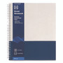 TRU RED Wirebound Hardcover Notebook, 1-Subject, Narrow Rule, Gray/Blue Cover, (80) 11 x 8.5 Sheets