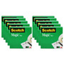 Scotch Magic Tape Value Pack, 1" Core, 0.75" x 83.33 ft, Clear, 10/Pack (MMM810P10K) View Product Image