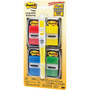 Post-it Flags Page Flag Value Pack, Assorted, 200 1" Flags + Highlighter with 50 0.5" Flags