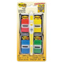 Post-it Flags Page Flag Value Pack, Assorted, 200 1" Flags + Highlighter with 50 0.5" Flags (MMM680RYBGVA) View Product Image