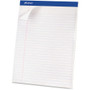 Ampad Basic Perforated Writing Pads - 50 Sheets - Stapled - 0.34" Ruled - 15 lb Basis Weight - 8 1/2" x 11 3/4" Sheet Size
