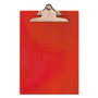 Saunders Recycled Plastic Clipboard with Ruler Edge, 1" Clip Capacity, Holds 8.5 x 11 Sheets, Red (SAU21601) View Product Image