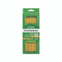 Ticonderoga Pre-Sharpened Pencil, HB (#2), Black Lead, Yellow Barrel, 30/Pack