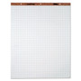 TOPS Easel Pads, Quadrille Rule (1 sq/in), 27 x 34, White, 50 Sheets, 4/Carton