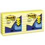 Post-it Pop-up Notes Original Canary Yellow Pop-up Refill, Note Ruled, 3" x 3", Canary Yellow, 100 Sheets/Pad, 6 Pads/Pack