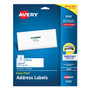 Avery Easy Peel White Address Labels w/ Sure Feed Technology, Inkjet Printers, 1.33 x 4, White, 14/Sheet, 25 Sheets/Pack