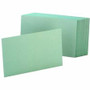 Oxford Colored Blank Index Cards - 100 Sheets - Plain - 4" x 6" Sheet Size - Green Paper - Durable
