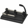 Master 1325B Hole Punch - 3 Punch Head(s) - 40 Sheet of 20lb Paper - 9/32" Punch Size - Round Shape - Steel