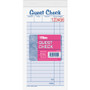 TOPS 2-part Carbonless Guest Check Books - 2 Part - 3.37" x 5.50" Sheet Size - Blue, Green, Red Print Color