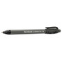 Paper Mate ComfortMate Ultra Ballpoint Pen, Retractable, Medium 1 mm, Black Ink, Black Barrel, Dozen
