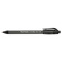 Paper Mate ComfortMate Ultra Ballpoint Pen, Retractable, Medium 1 mm, Black Ink, Black Barrel, Dozen