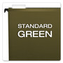 Pendaflex SureHook Hanging Folders, Letter Size, 1/5-Cut Tabs, Standard Green, 20/Box (PFX615215) View Product Image