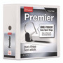 Cardinal Premier Easy Open ClearVue Locking Slant-D Ring Binder, 3 Rings, 5" Capacity, 11 x 8.5, White